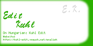 edit kuhl business card
